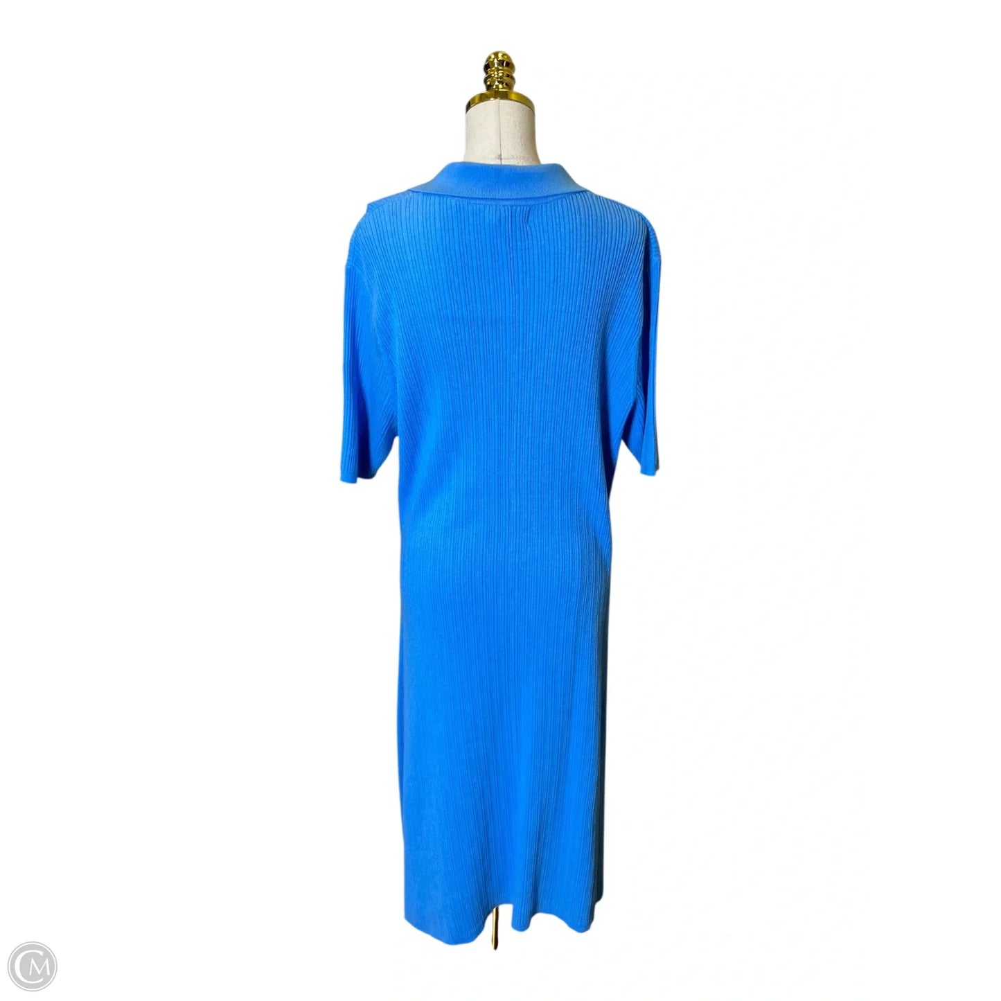 Dress Casual Maxi By Ava & Viv In Blue, Size: 2x