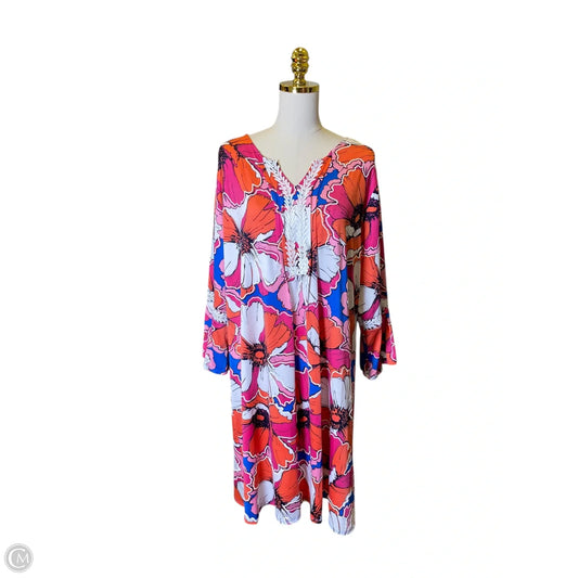 Dress Casual Midi By Ruby Rd In Multi-colored, Size: 2x