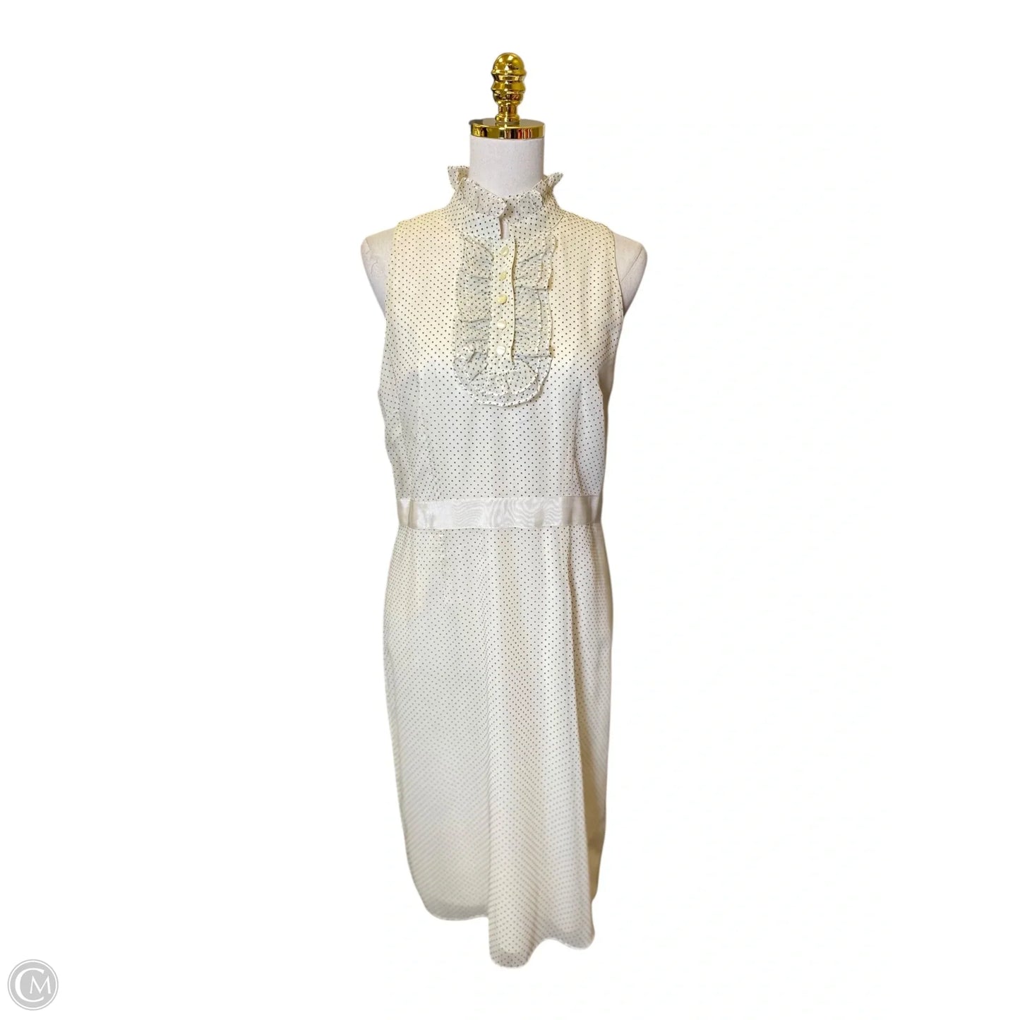 Dress Casual Midi By Isaac Mizrahi In Polkadot Pattern, Size: 12