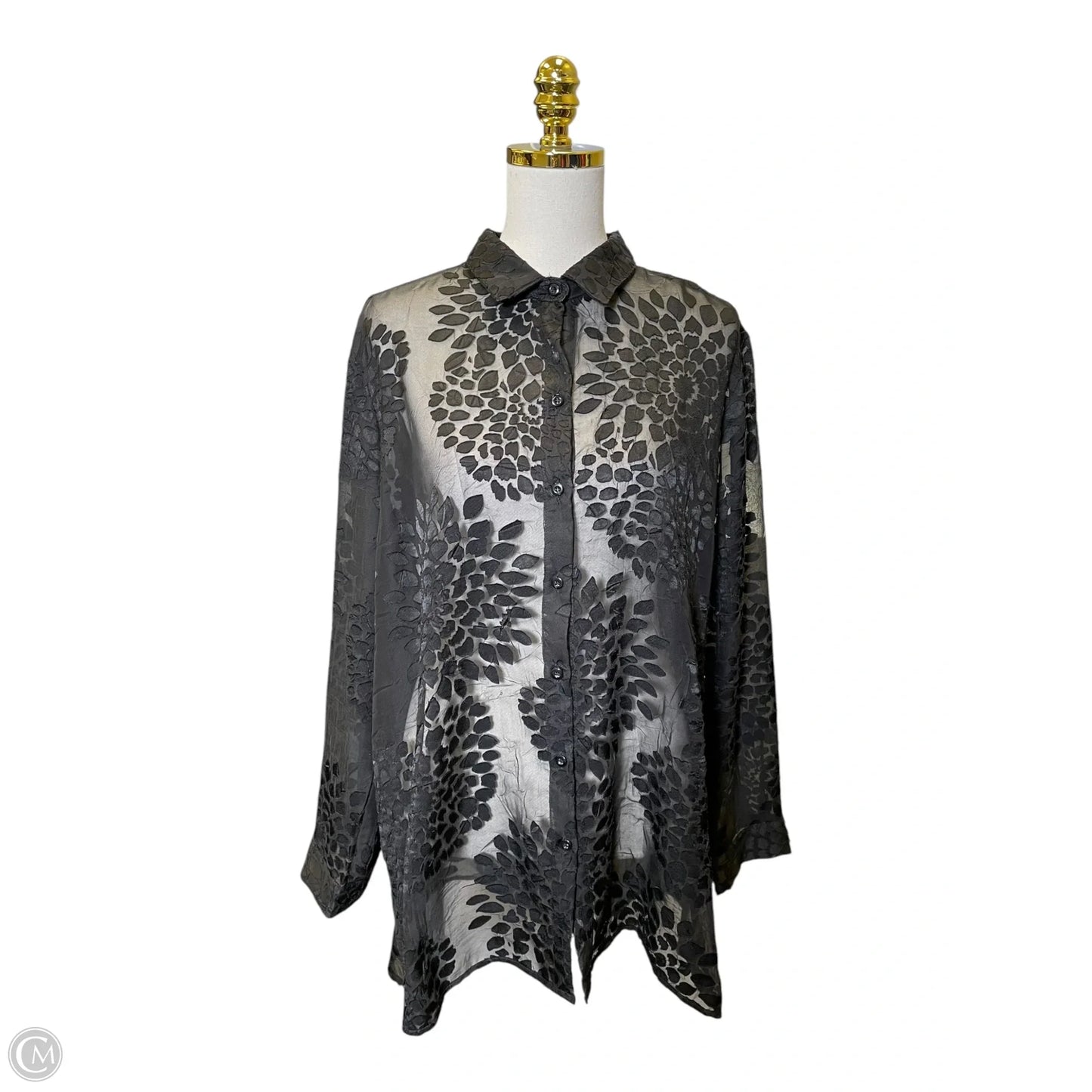 Top Long Sleeve By Clothes Mentor In Black, Size: Xl