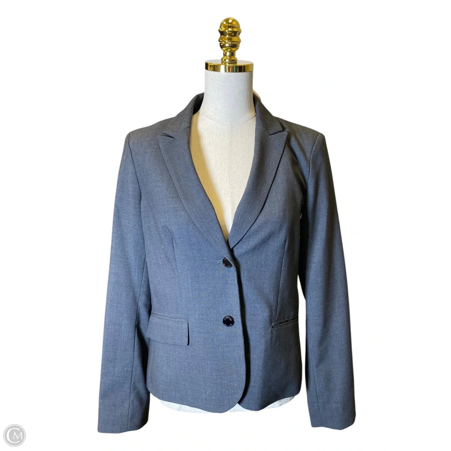 Blazer By Calvin Klein In Grey, Size: 10