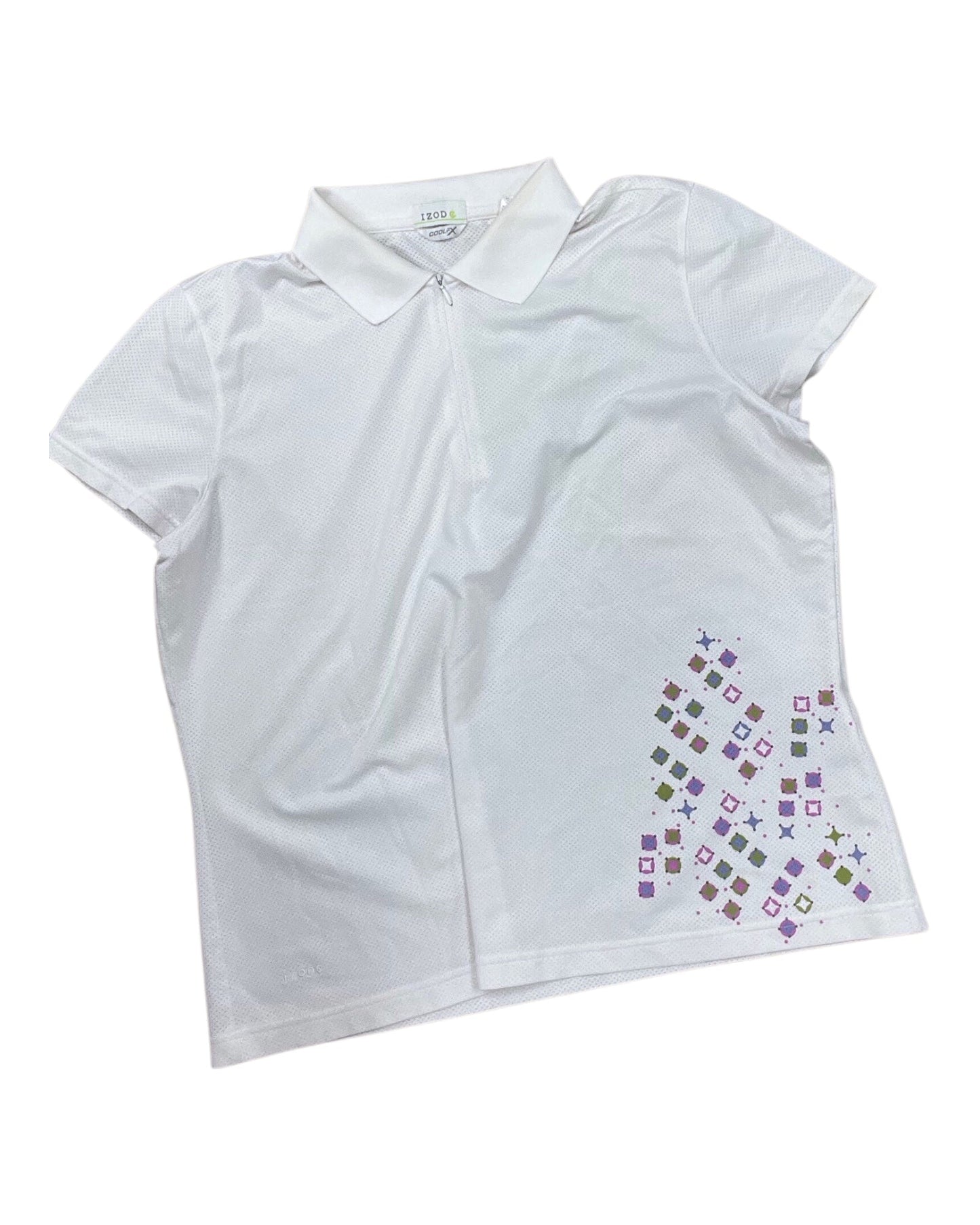 Athletic Top Ss By Izod In White, Size:Xl