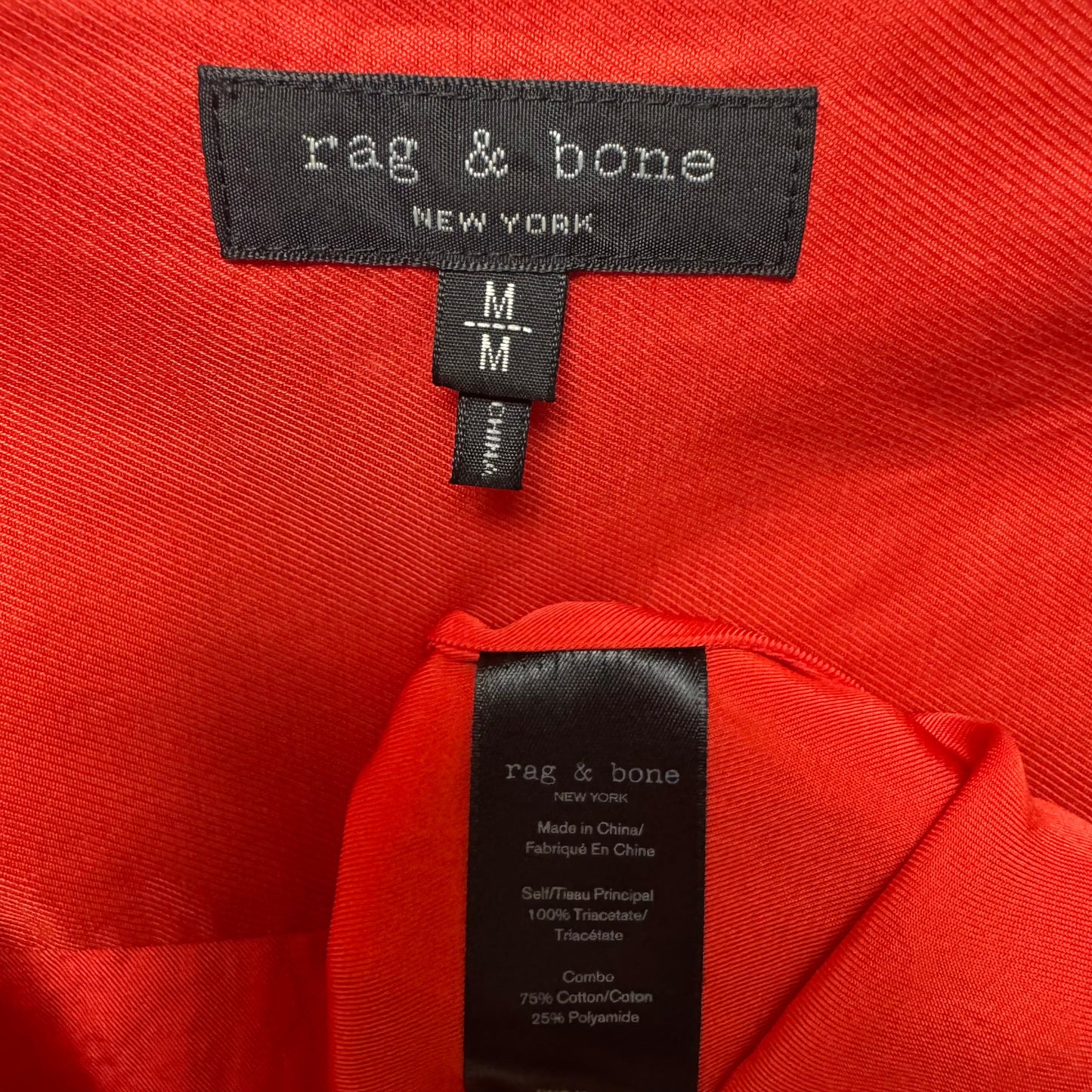 Top Long Sleeve By Rag And Bone In Orange, Size: M