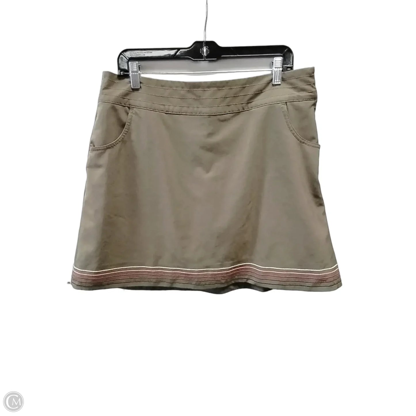 Athletic Skort By Nike In Brown, Size: L