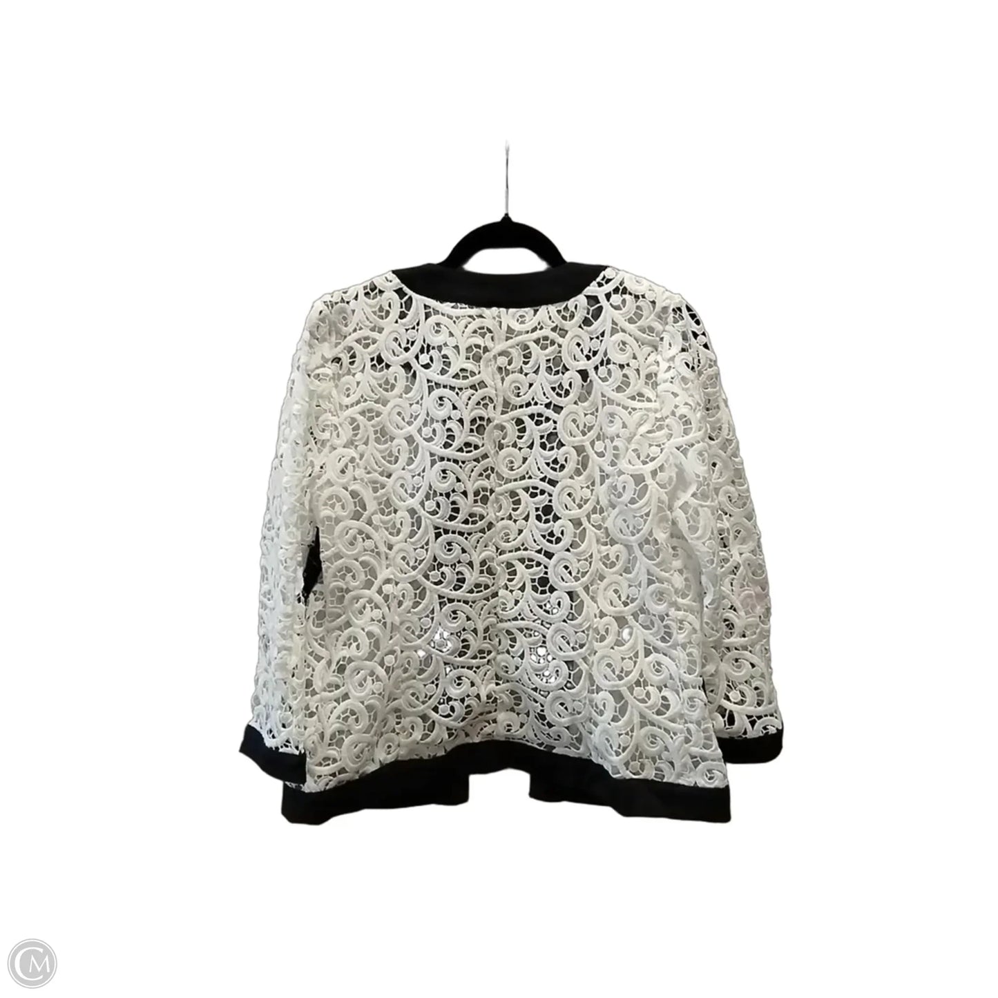 Jacket Other By Boston Proper In Blue & White, Size: M