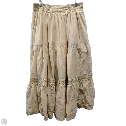 Skirt Maxi By Aerie In Tan, Size: Xl