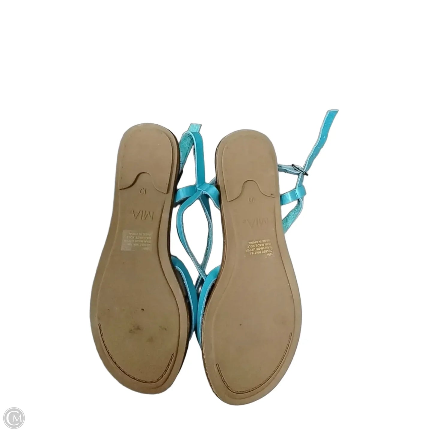 Sandals Flats By Mia In Teal, Size: 10