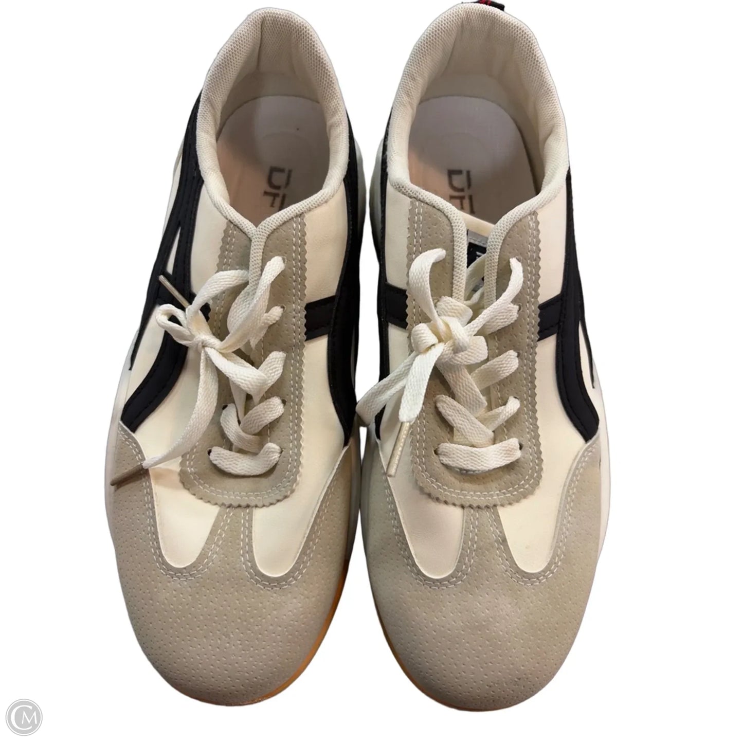 Shoes Sneakers By Clothes Mentor In Black & Cream, Size: 10.5