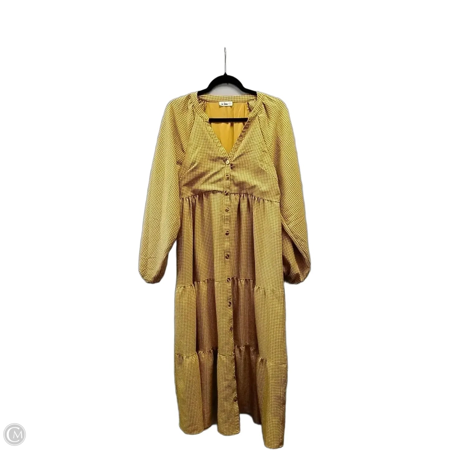 Dress Casual Maxi By In Loom In Checkered Pattern, Size: M