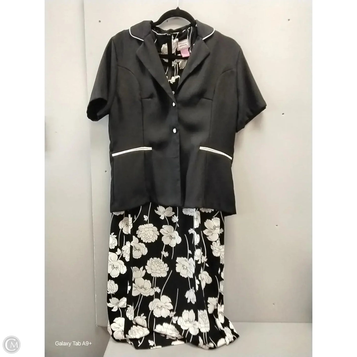 Dress Set 2pc By Premier In Black & White, Size: L