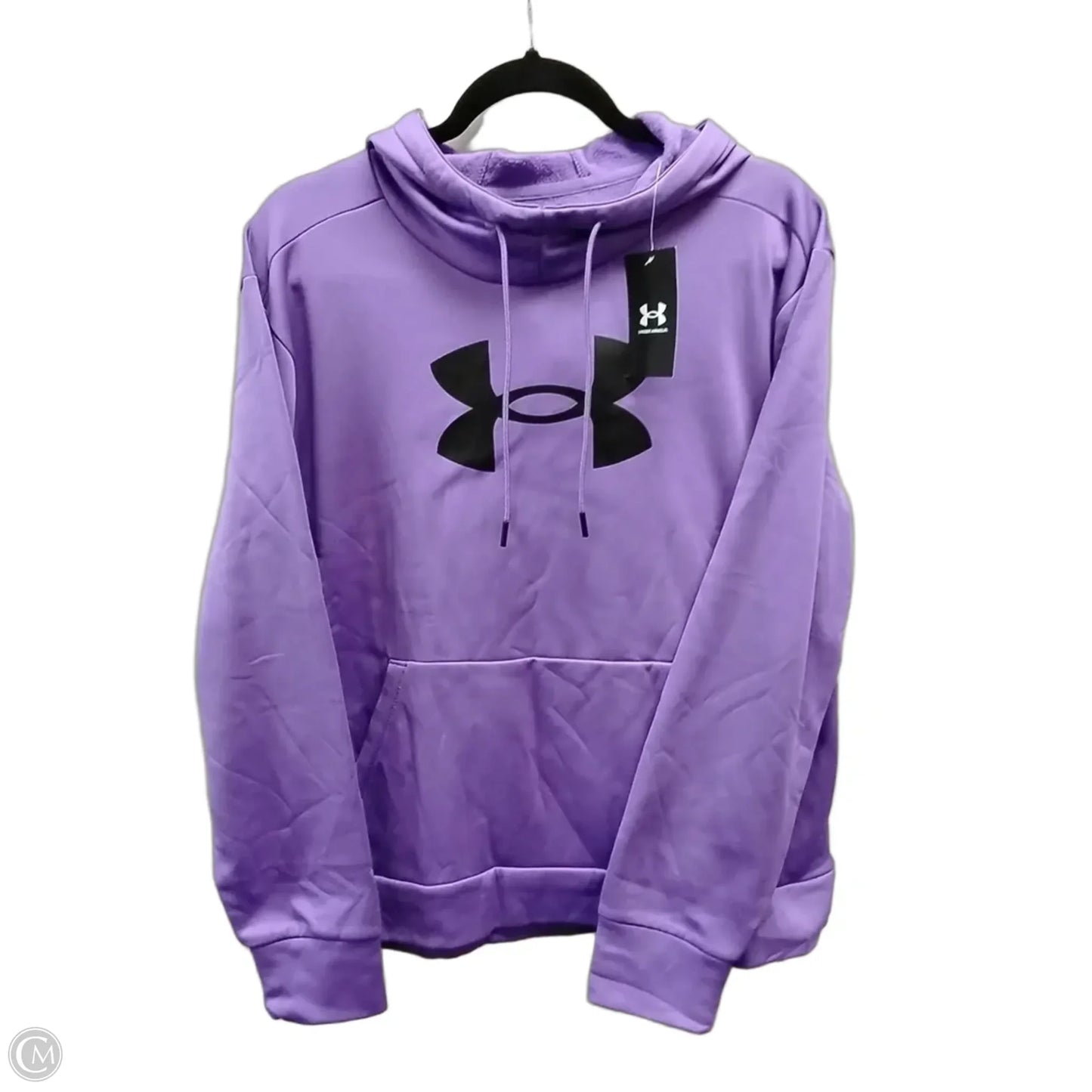 Sweatshirt Hoodie By Under Armour In Purple, Size: L