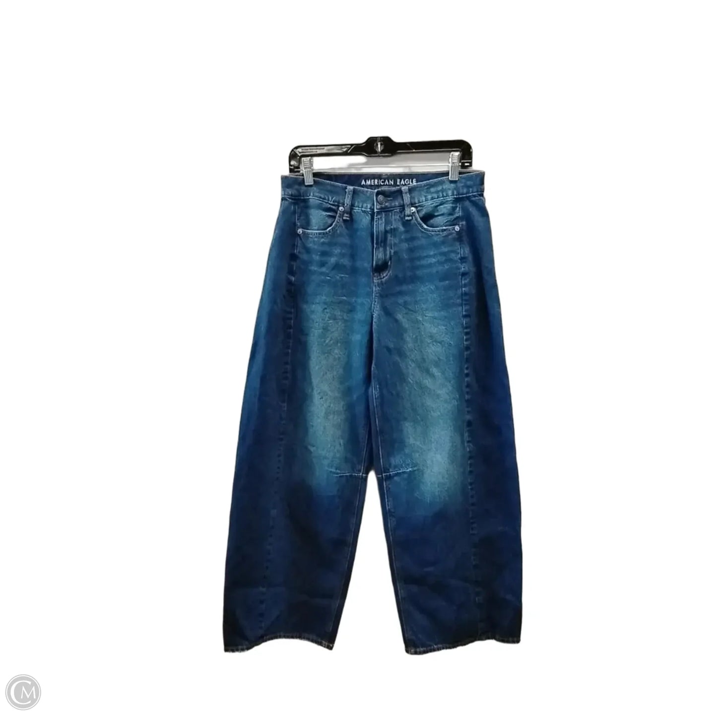 Jeans Wide Leg By American Eagle In Blue, Size: 4
