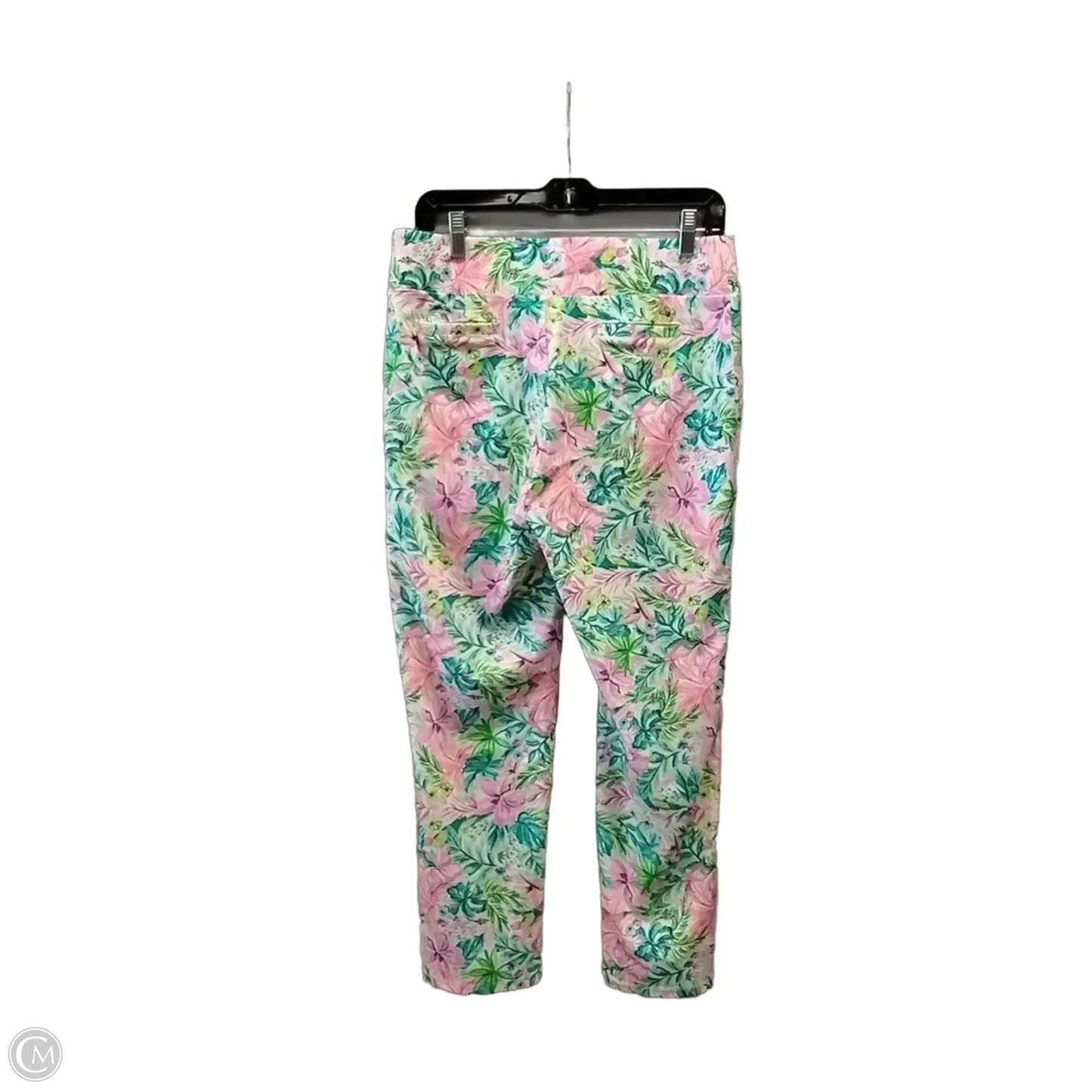 Pants Cropped By Stella Parker In Floral Print, Size: M