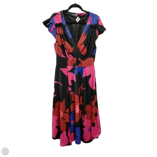 Dress Casual Midi By Eva Franco In Multi-colored, Size: 10