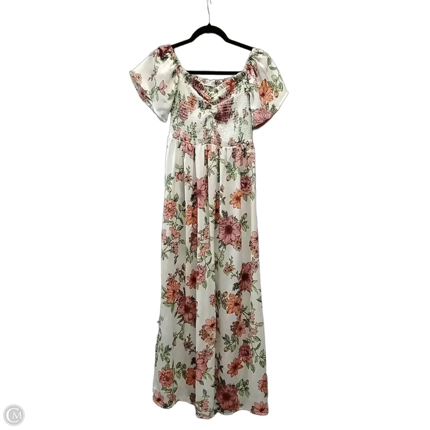 Dress Casual Midi By Clothes Mentor In Floral Print, Size: 10