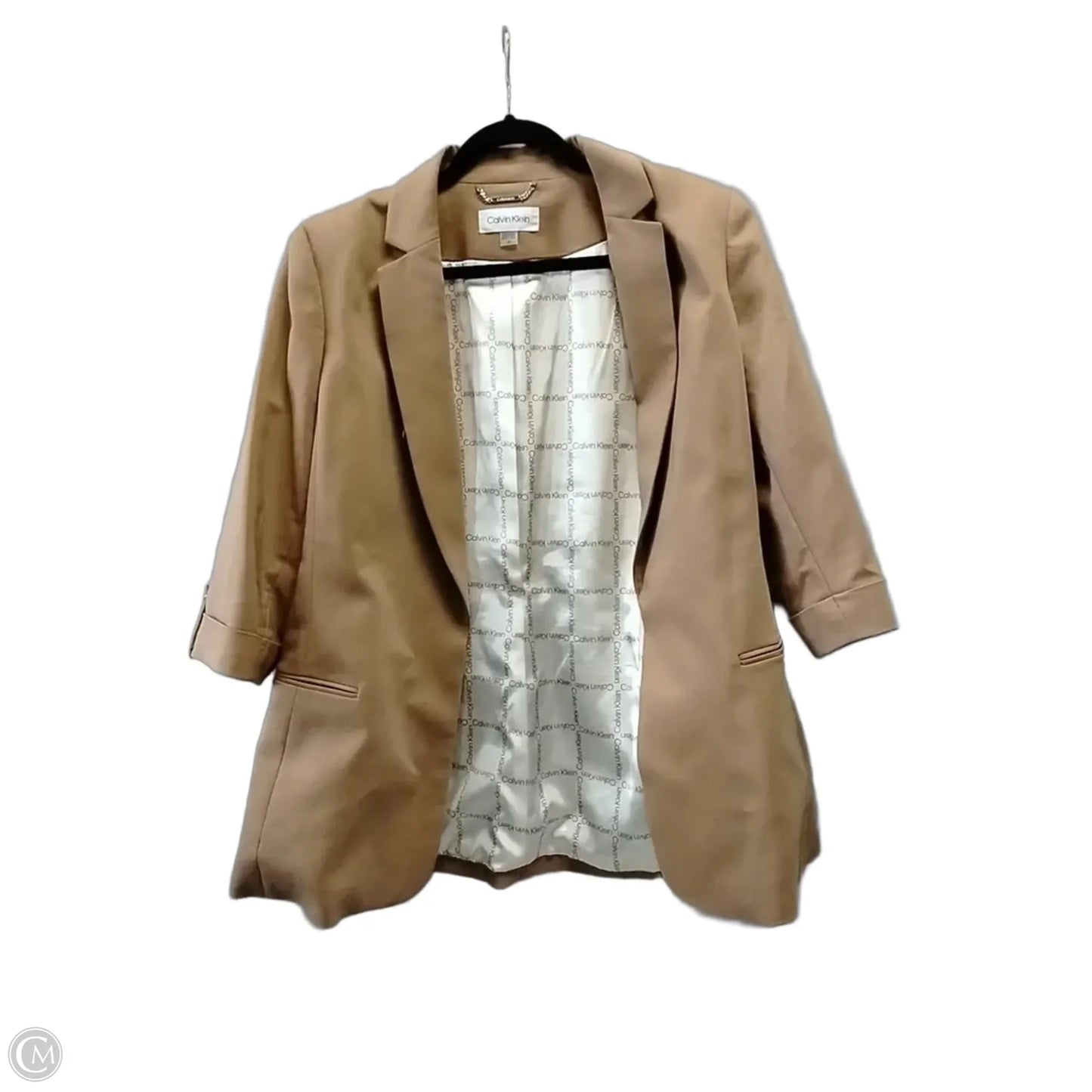 Blazer By Calvin Klein In Brown, Size: M