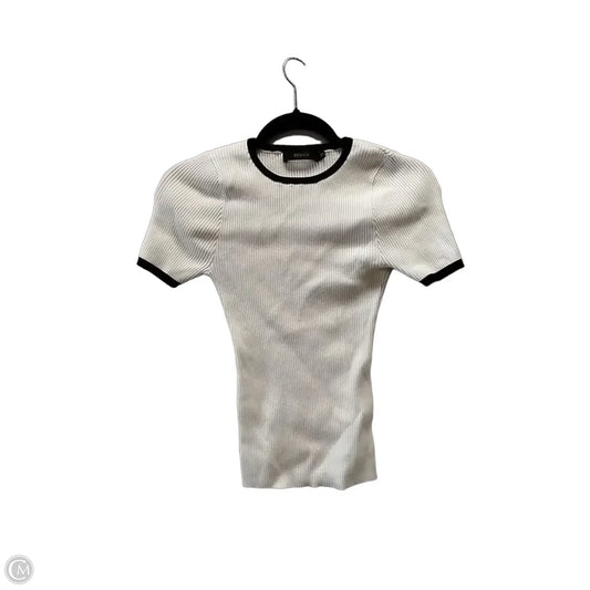 Sweater Short Sleeve By Zesica In Black & White, Size: S