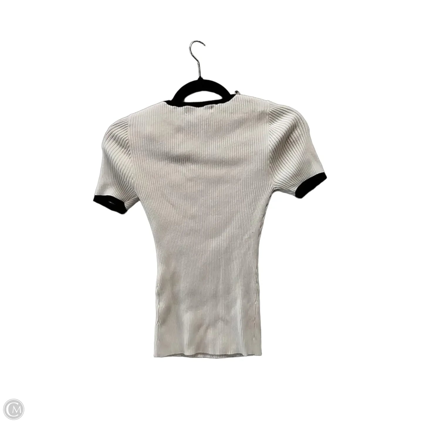 Sweater Short Sleeve By Zesica In Black & White, Size: S