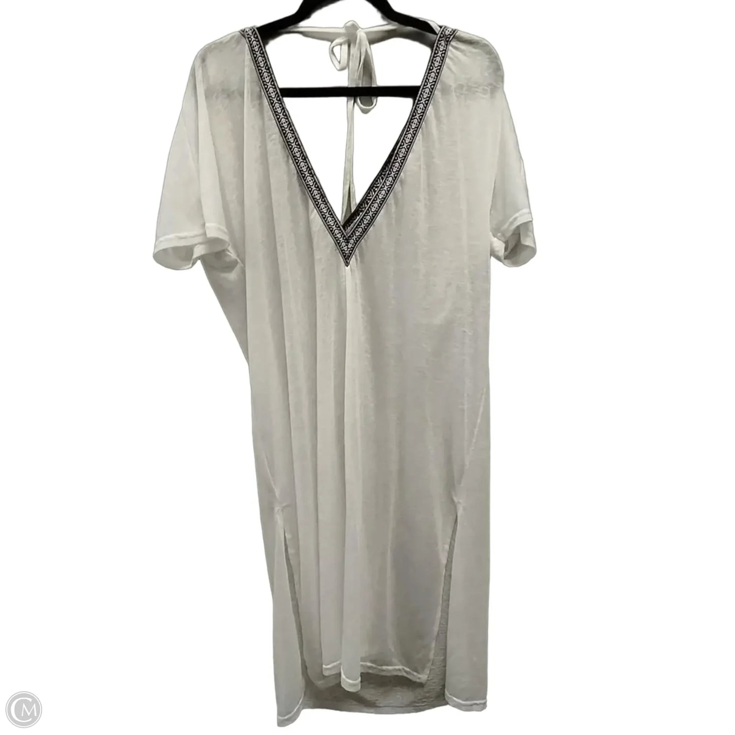 Kimono By Clothes Mentor In White, Size: Onesize