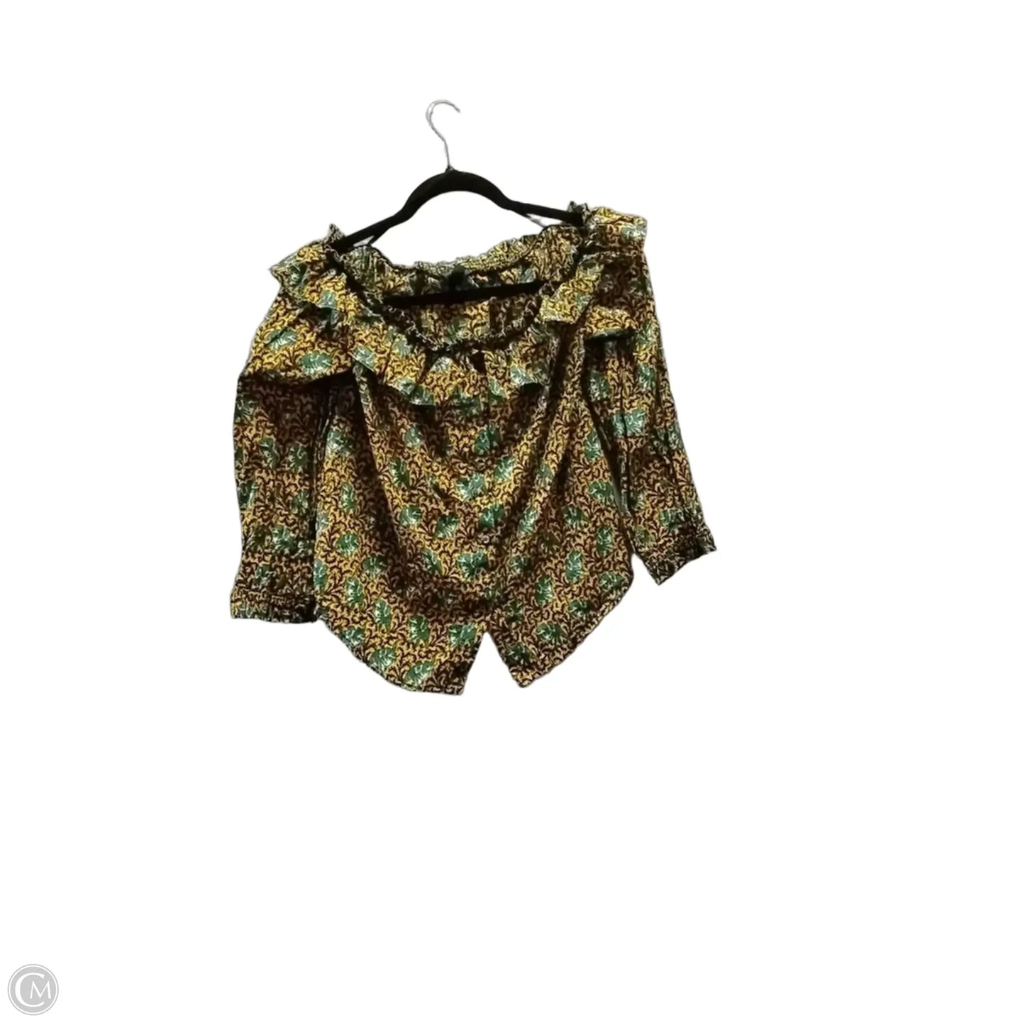 Top Long Sleeve By J. Crew In Floral Print, Size: S