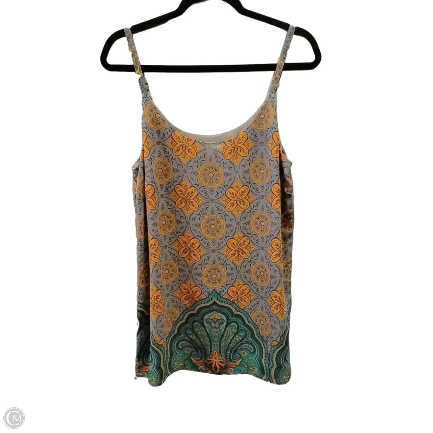 Top Sleeveless By Cabi In Geometric Pattern, Size: S