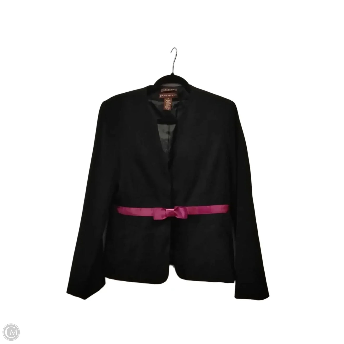 Blazer By Bandolino In Black & Pink, Size: 6