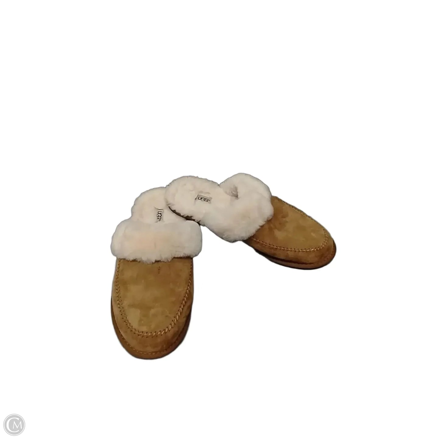 Slippers Designer By Ugg In Brown, Size: 7.5