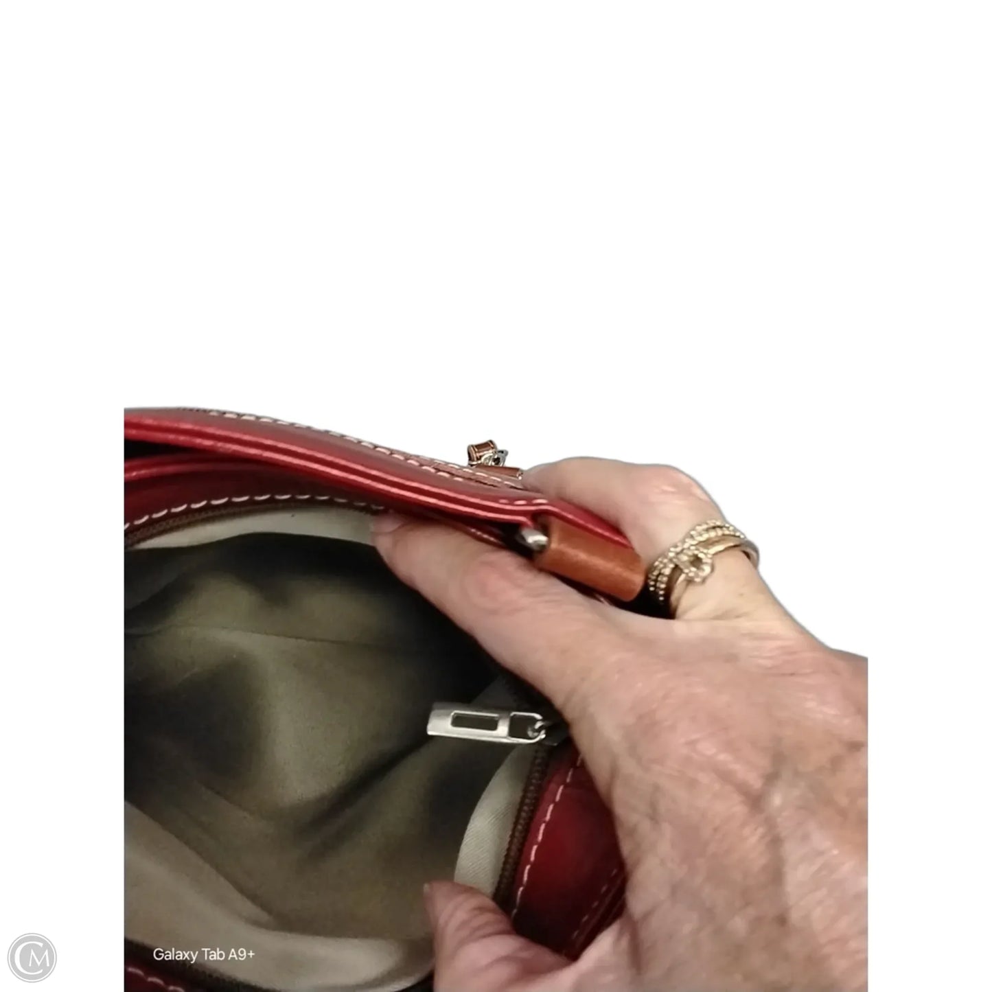 Backpack Leather By Clothes Mentor, Size: Medium