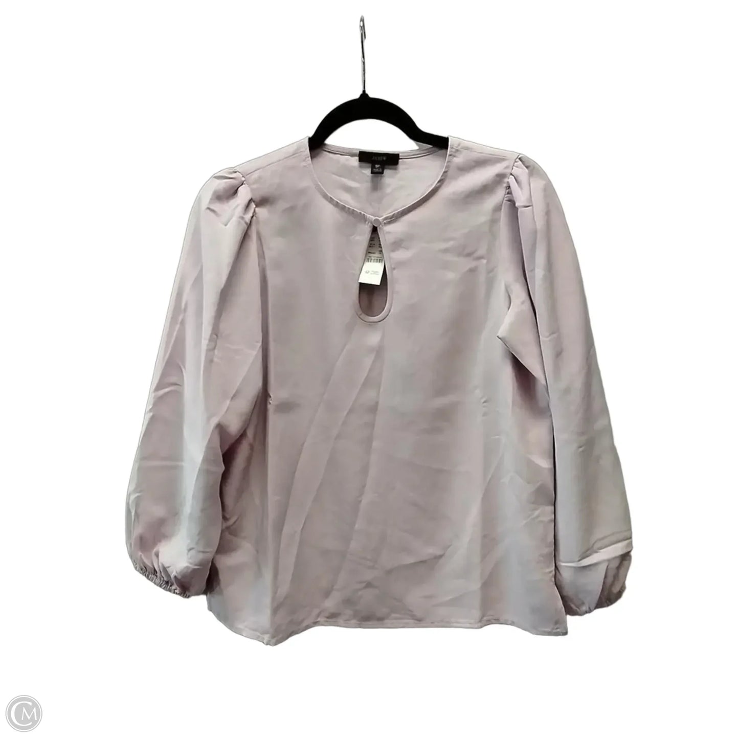 Blouse Long Sleeve By J. Crew In Purple, Size: Sp