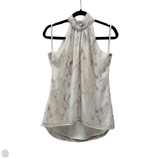 Top Sleeveless By White House Black Market In Purple & White, Size: Xs