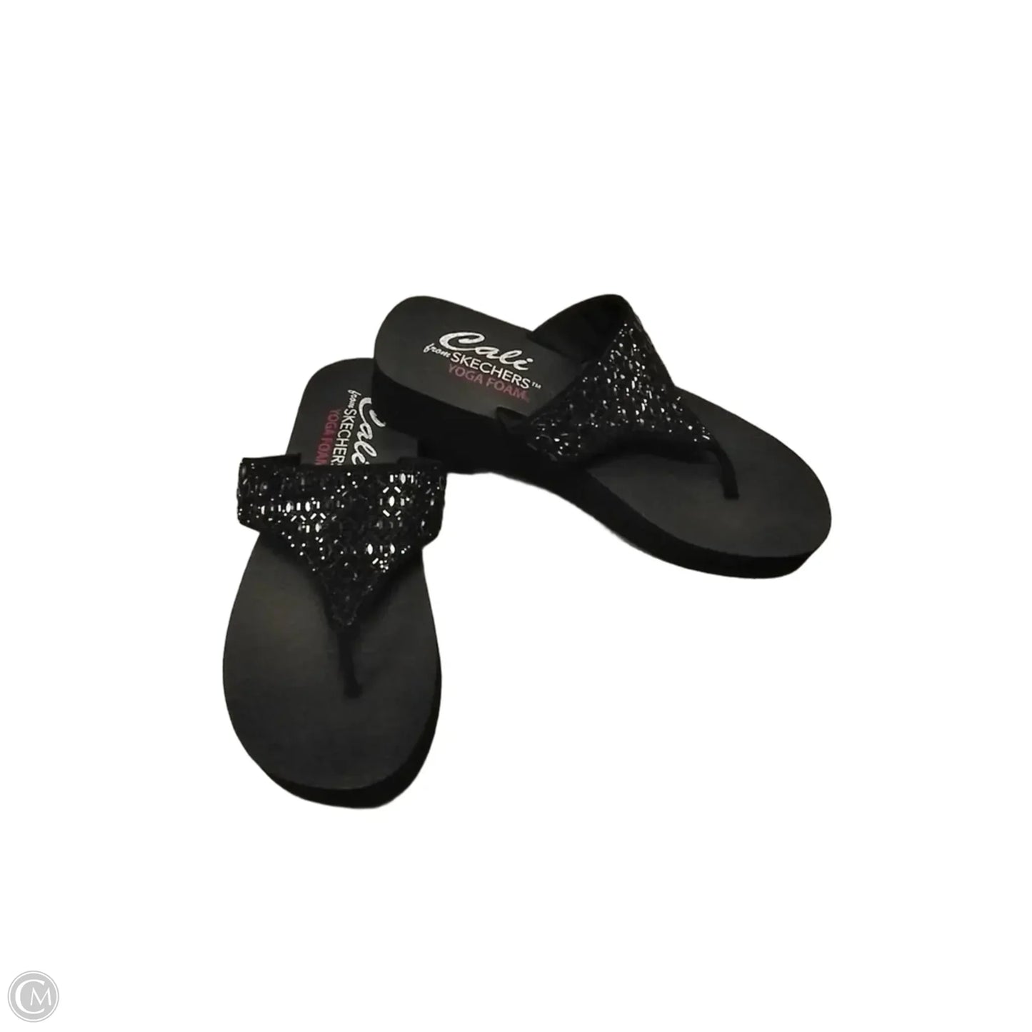 Sandals Flip Flops By Skechers In Black, Size: 10