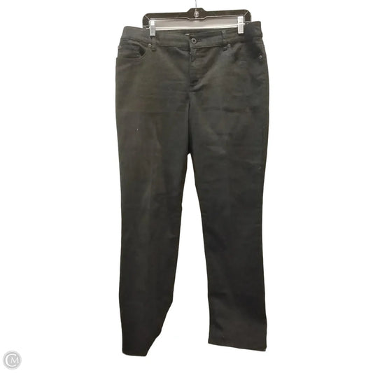 Jeans Straight By Chicos In Black, Size: 12