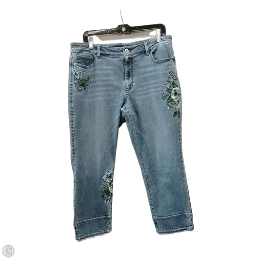 Jeans Cropped By J. Jill In Blue, Size: 12