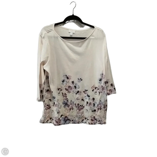 Top Long Sleeve By J. Jill In Pink, Size: 0