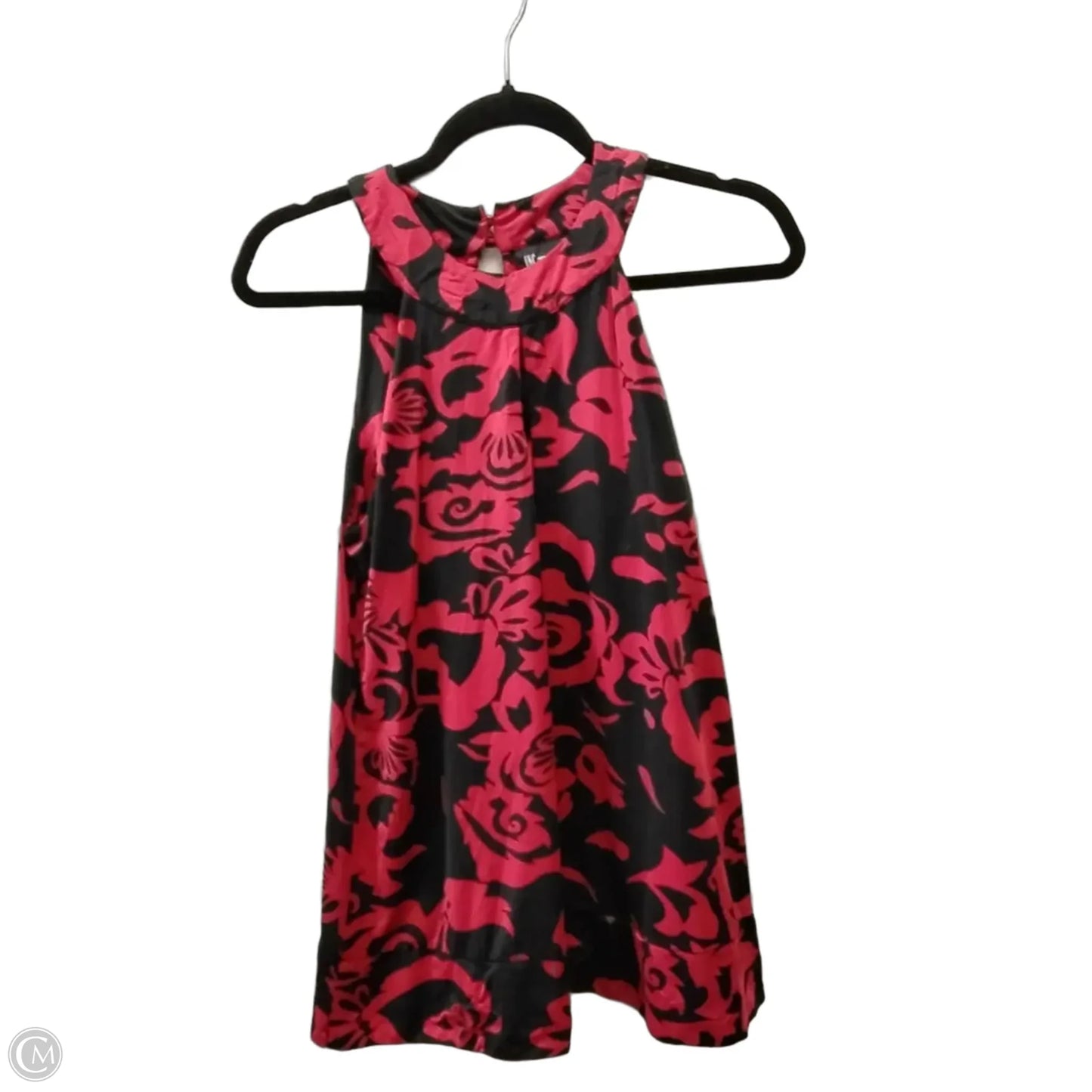 Blouse Sleeveless By Inc In Black & Red, Size: L