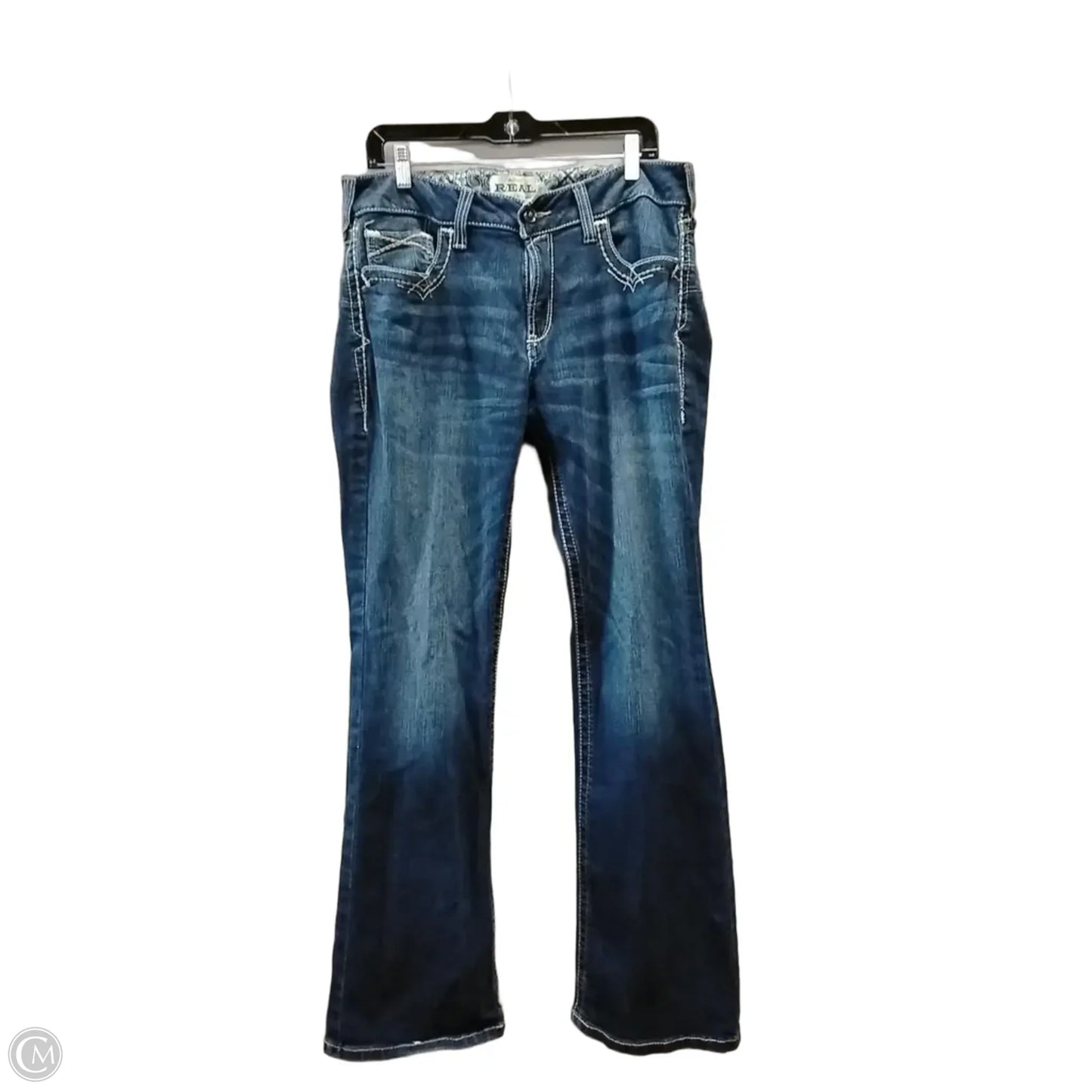 Jeans Flared By Ariat In Blue, Size: 16
