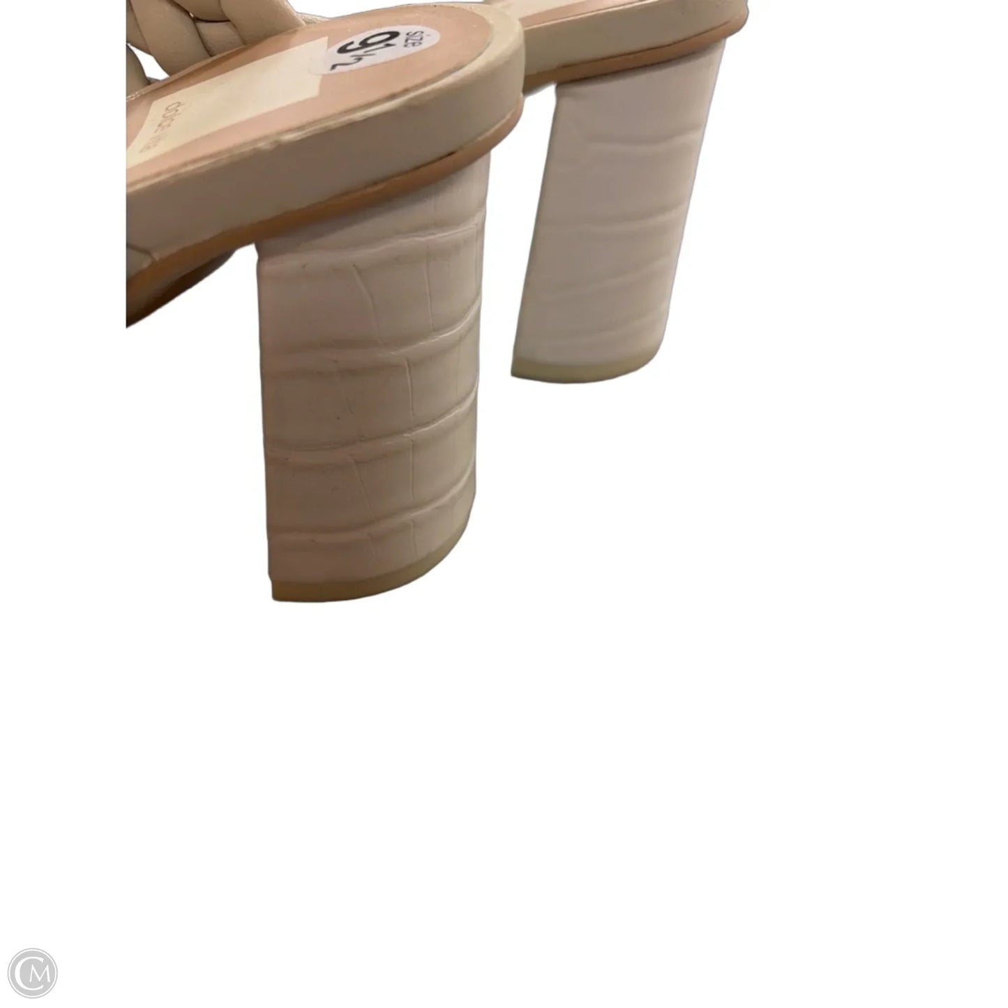 Sandals Heels Block By Dolce Vita In Cream, Size: 9.5