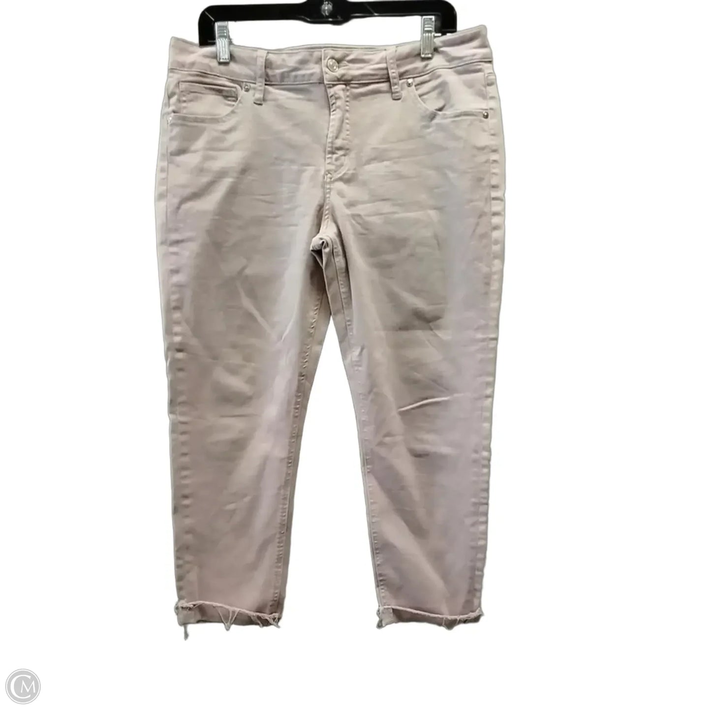 Jeans Cropped By Clothes Mentor In Pink, Size: 14