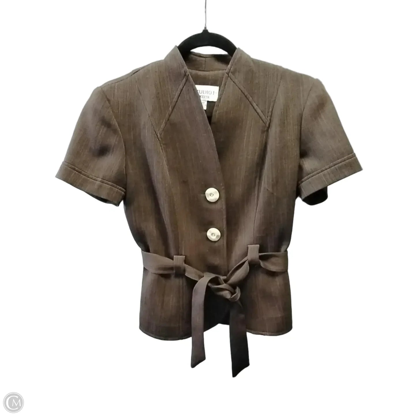 Skirt Suit 2pc By Studio 1 In Brown, Size: 4p