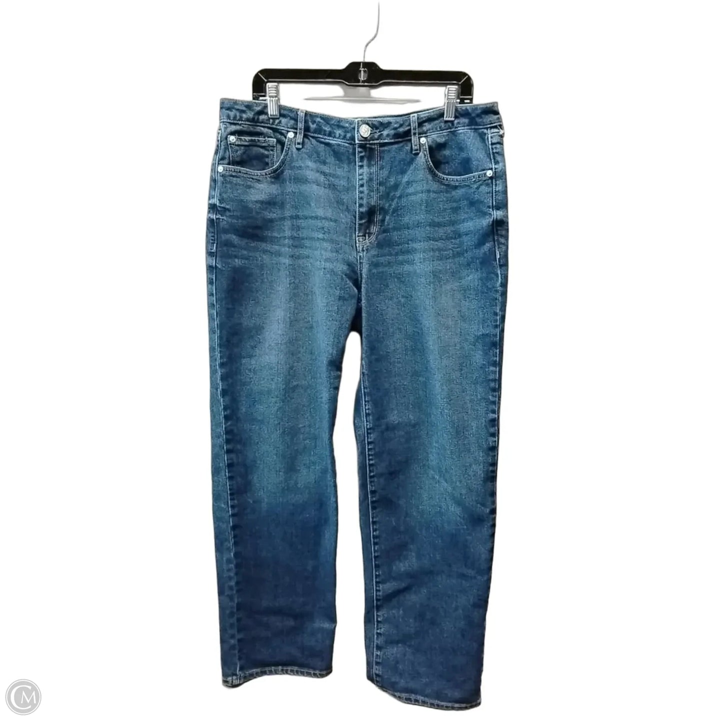 Jeans Straight By Seven 7 In Blue, Size: 12