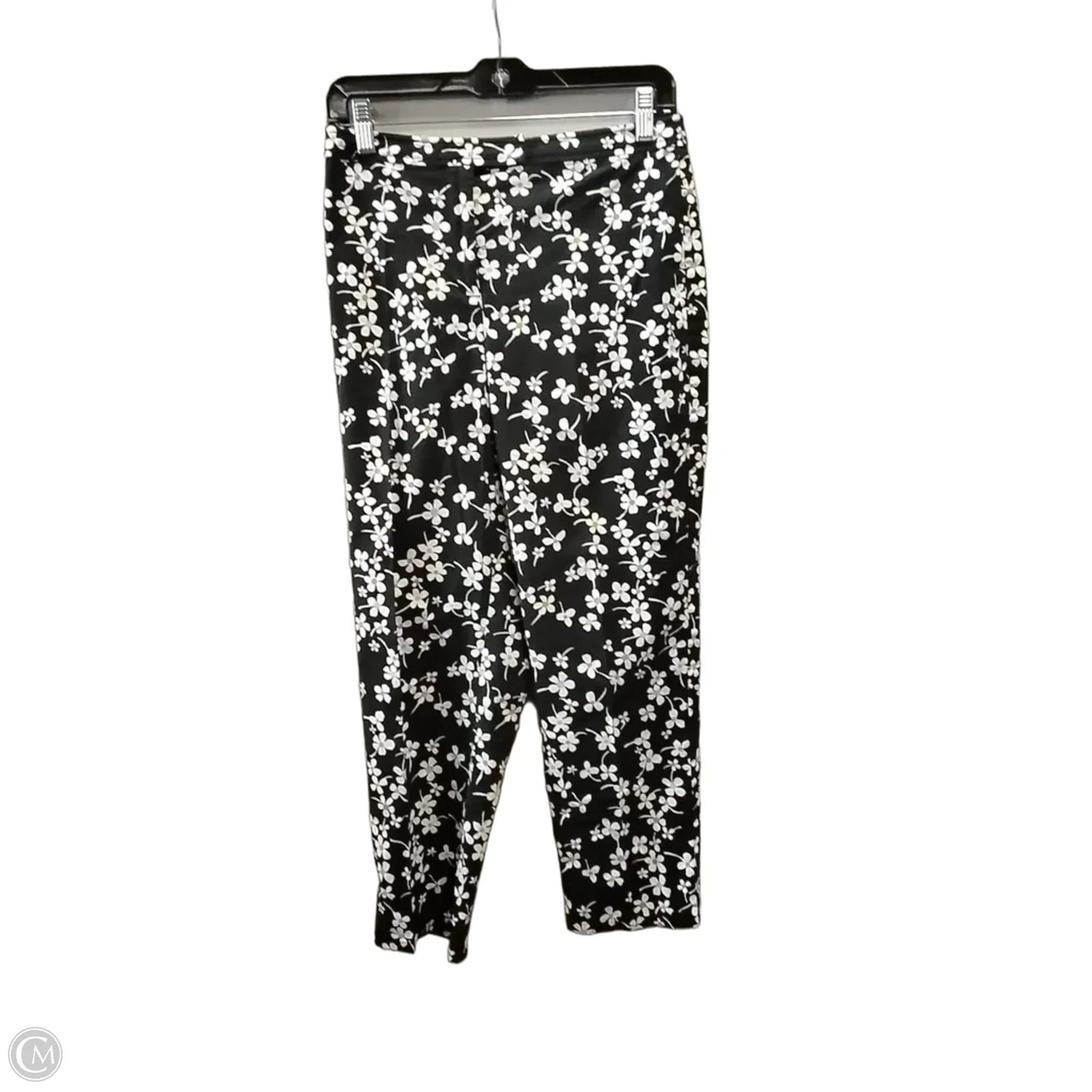 Pants Cropped By Loft In Floral Print, Size: 8