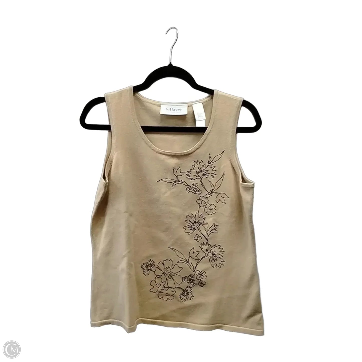 Sweater By Villager By Liz Claiborne In Beige, Size: M