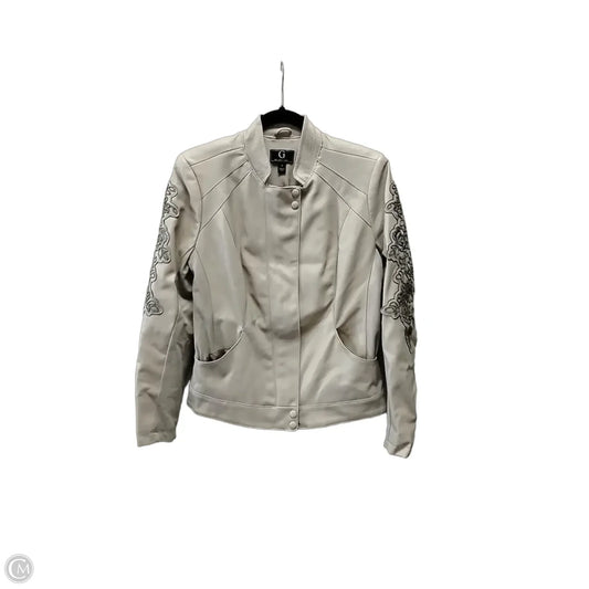 Jacket Leather By Nygard Peter In Purple, Size: 8