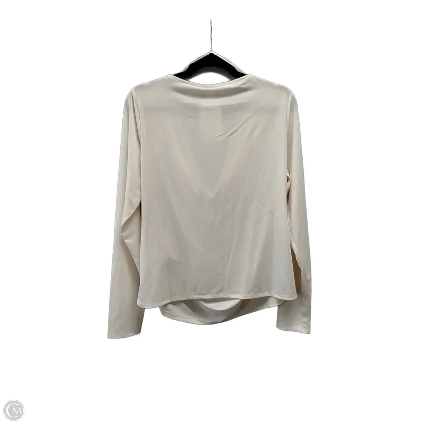 Blouse Long Sleeve By H&m In Cream, Size: Xl