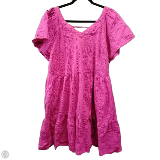 Dress Casual Midi By Sonoma In Pink, Size: 18