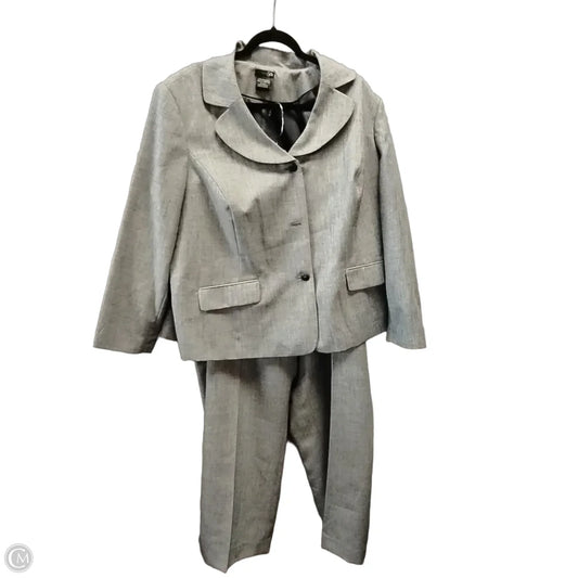 Pants Suit 2pc By East 5th In Grey, Size: 3x
