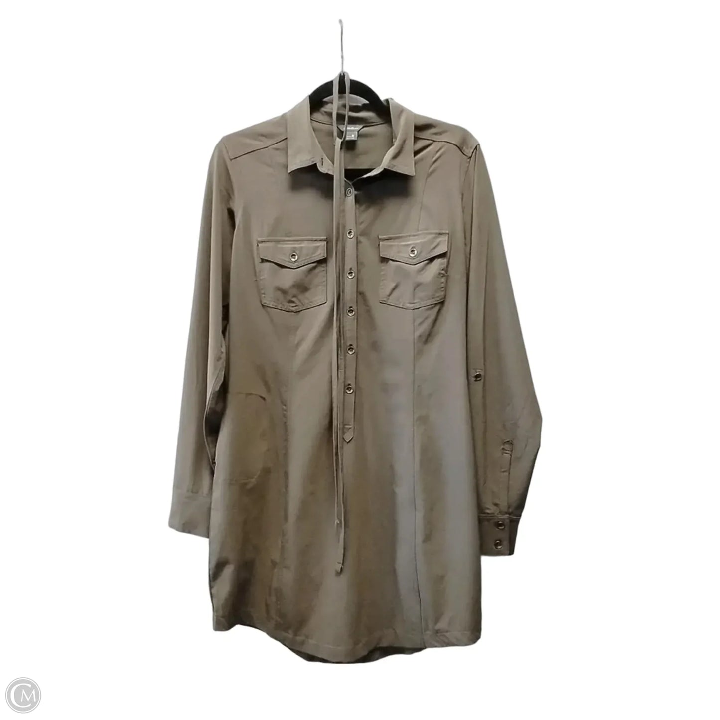 Dress Casual Midi By Eddie Bauer In Brown, Size: 10