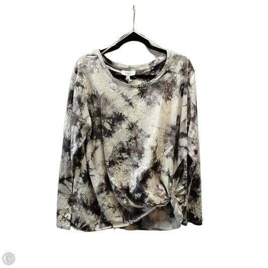 Top Long Sleeve By Umgee In Tie Dye Print, Size: Xl