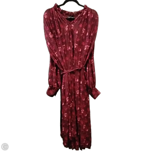 Dress Casual Midi By Banana Republic In Purple, Size: L