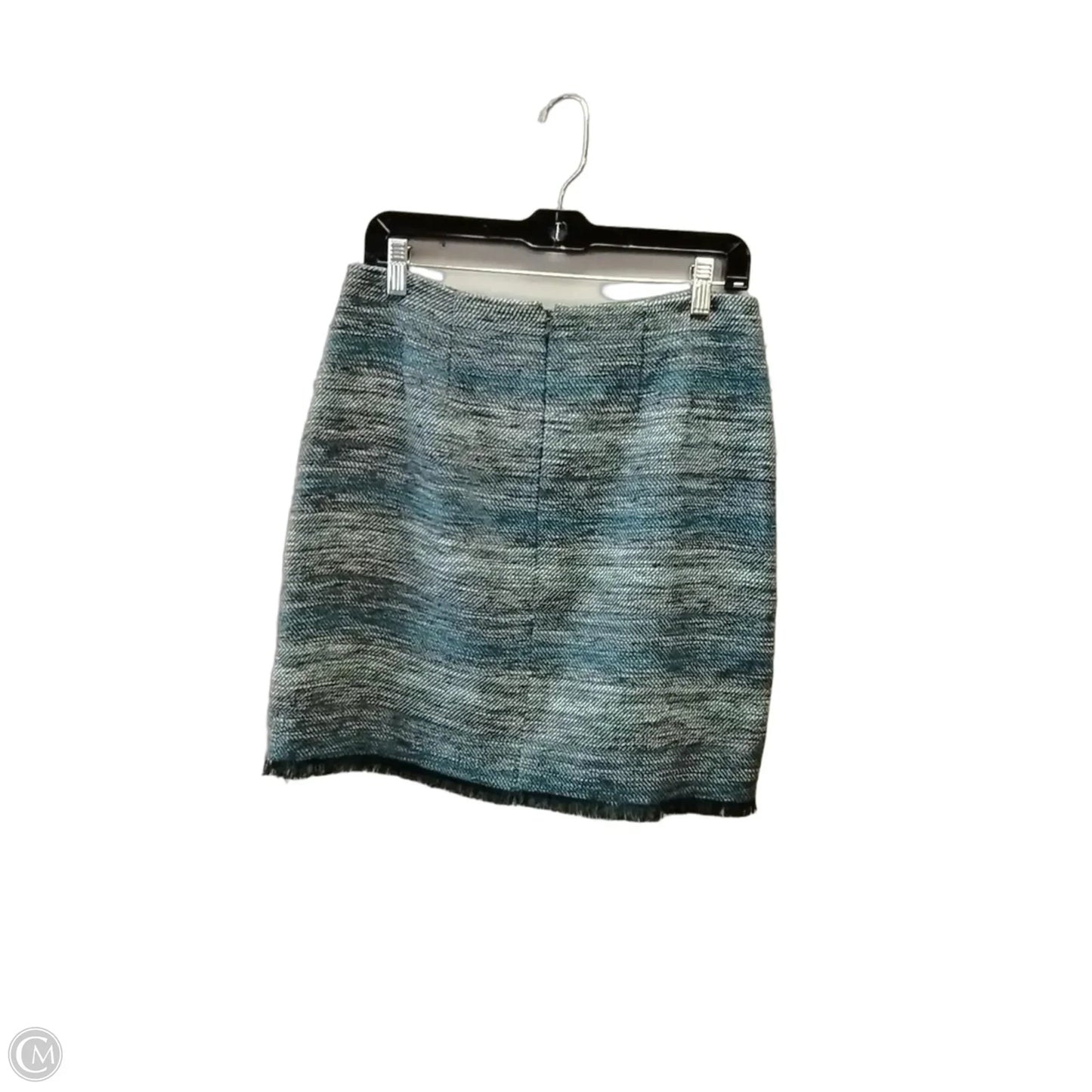 Skirt Mini & Short By Loft In Blue & Grey, Size: 8
